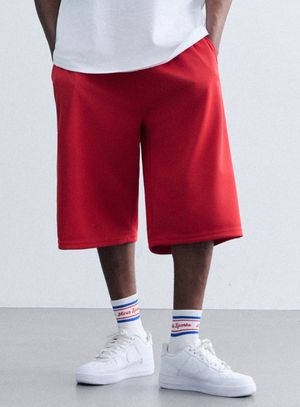 버뮤다 쿨 스웨트 팬츠 AM3052 RD