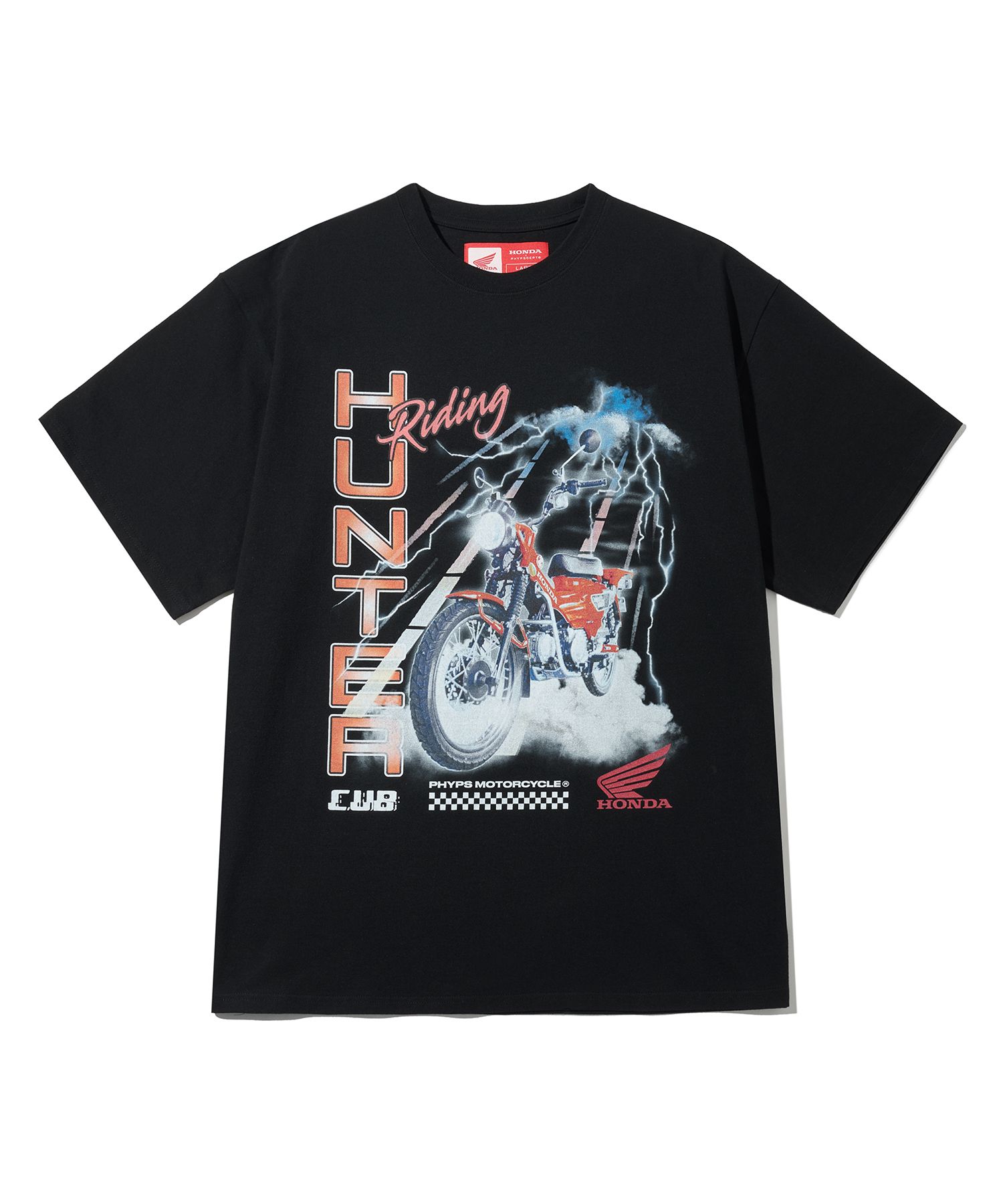 Tシャツ・カットソー HONDA MOTORCYCLE Lighting Hunter Cub Short Sleeve Black MUSINSA | Honda Motorcycle Lighting Hunter Cub Short Sleeve