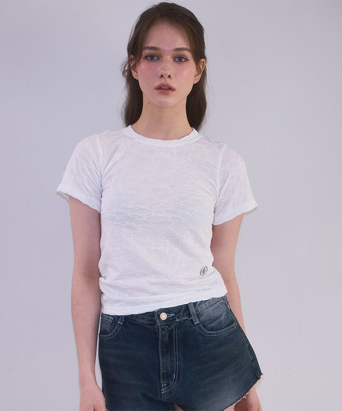 로제프란츠(ROSEFRANTZ) Wrinkle Slimfit T-shirt [White]