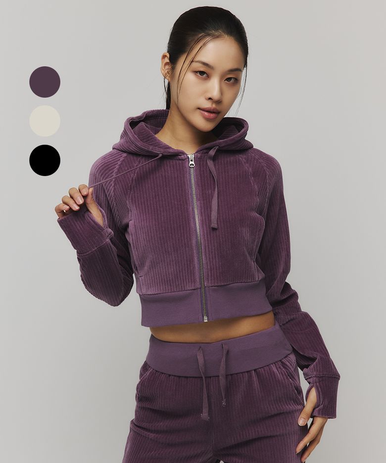 벨보아 골지 후드집업 우먼 (3color)