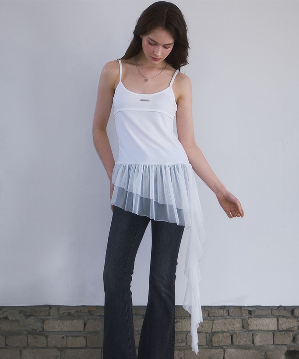 로제프란츠(ROSEFRANTZ) Sha Layered Sleeveless [White]