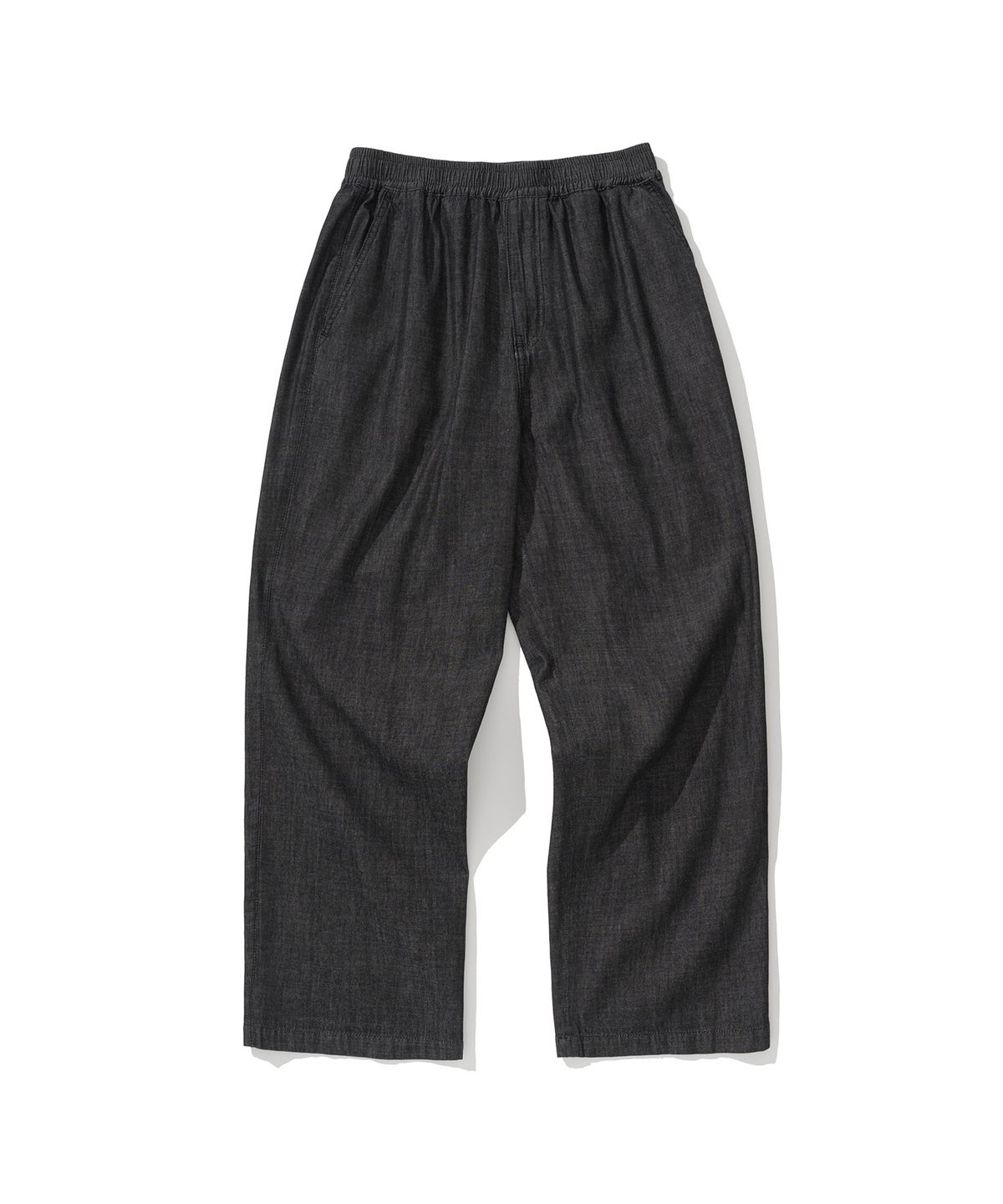 유니폼브릿지(UNIFORM BRIDGE) easy denim string pants 6oz black washed