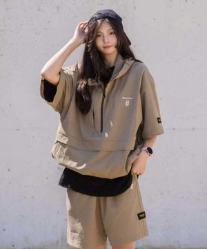 폴리써커 아노락 점퍼(카키)