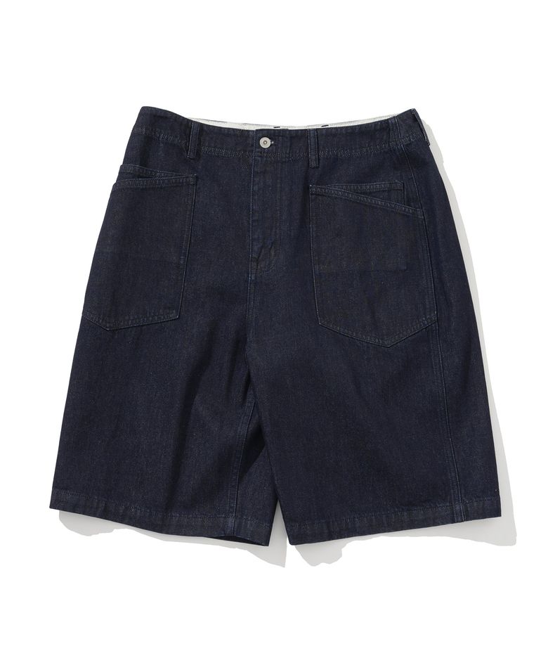 bermuda fatigue shorts indigo