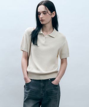 [From ITALY] 컴포트 PK 카라 반팔 니트 MDKT102_6 Colors