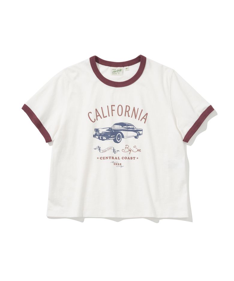 california cropped s/s tee(womens) off white