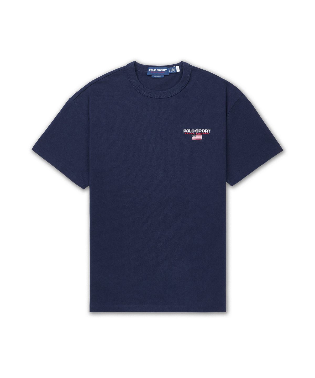 폴로 랄프 로렌(POLO RALPH LAUREN) 클래식핏 폴로 스포츠 저지 티셔츠-네이비