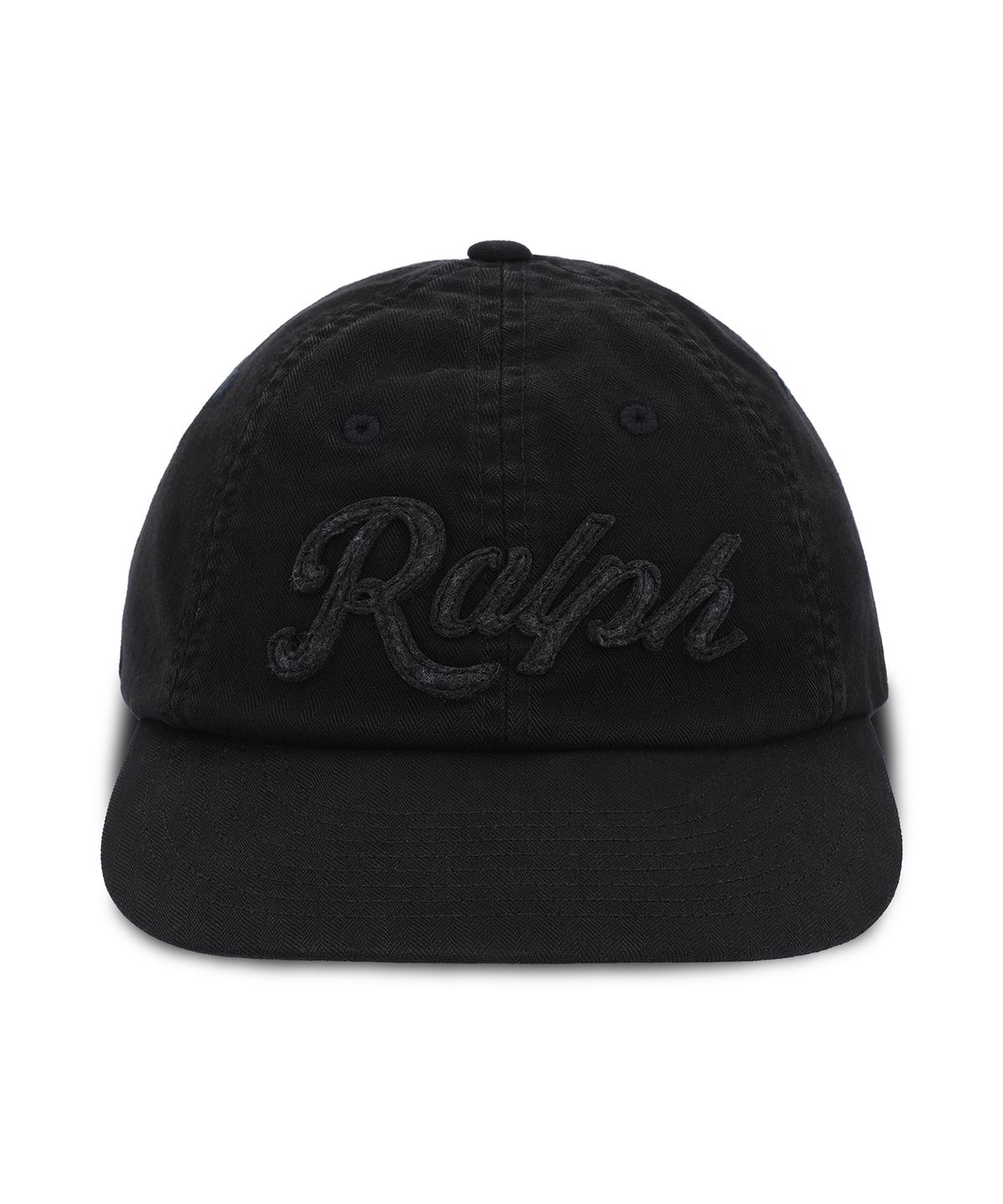 폴로 랄프 로렌(POLO RALPH LAUREN) 헤링본 볼 캡-블랙