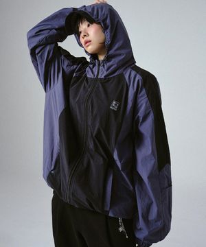 [UNISEX]TEAM 후드 윈드브레이커_다크그레이