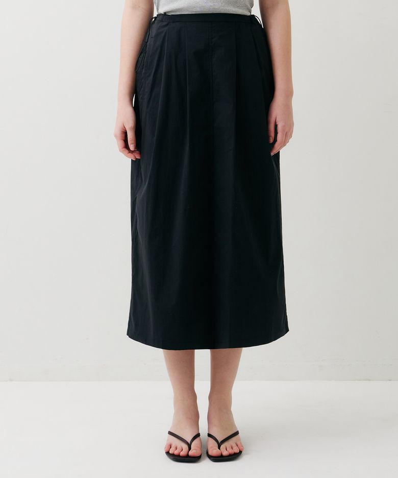 STRING LONG SKIRT BLACK