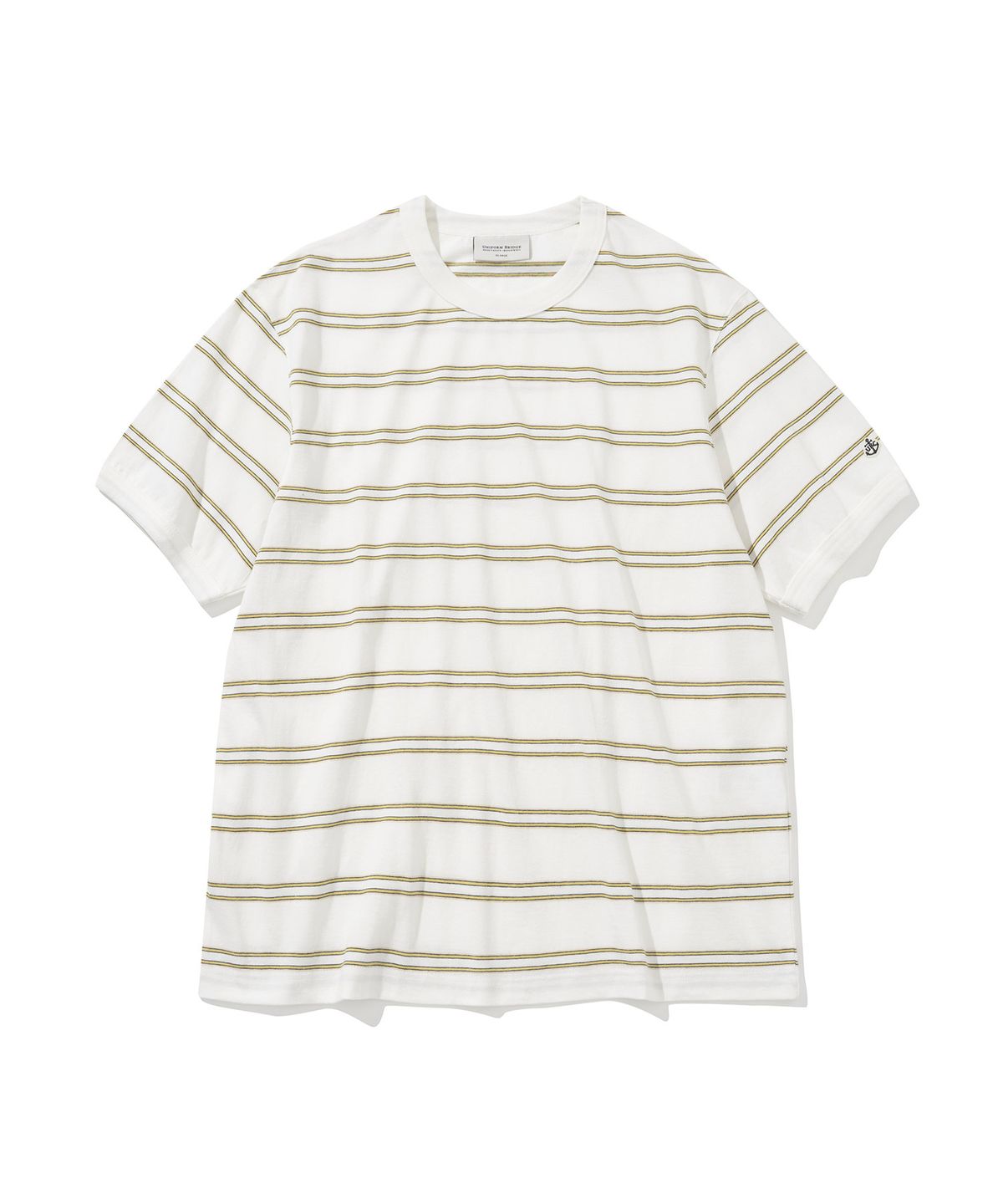 유니폼브릿지(UNIFORM BRIDGE) vintage stripe s/s tee ivory