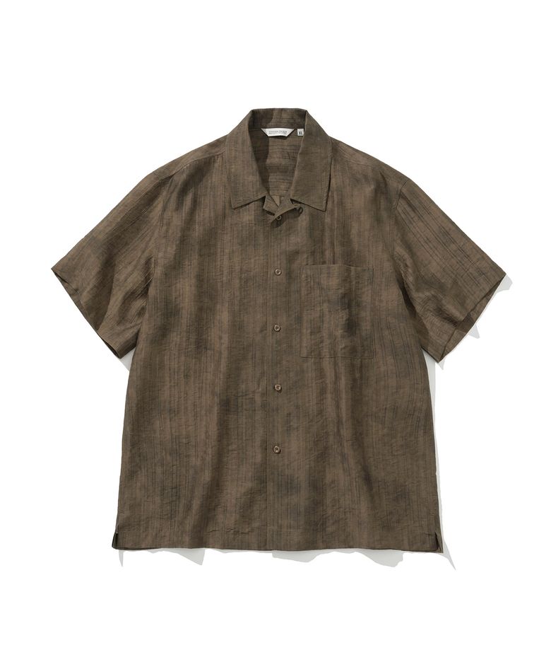 vintage s/s shirt brown stripe