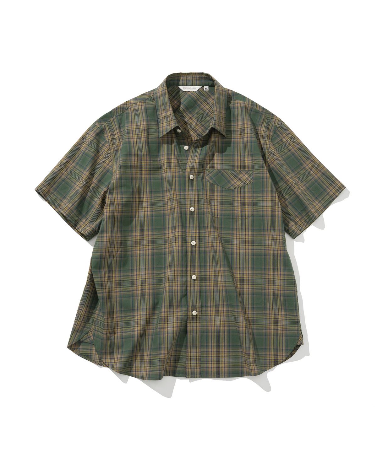 유니폼브릿지(UNIFORM BRIDGE) vintage check s/s shirt green