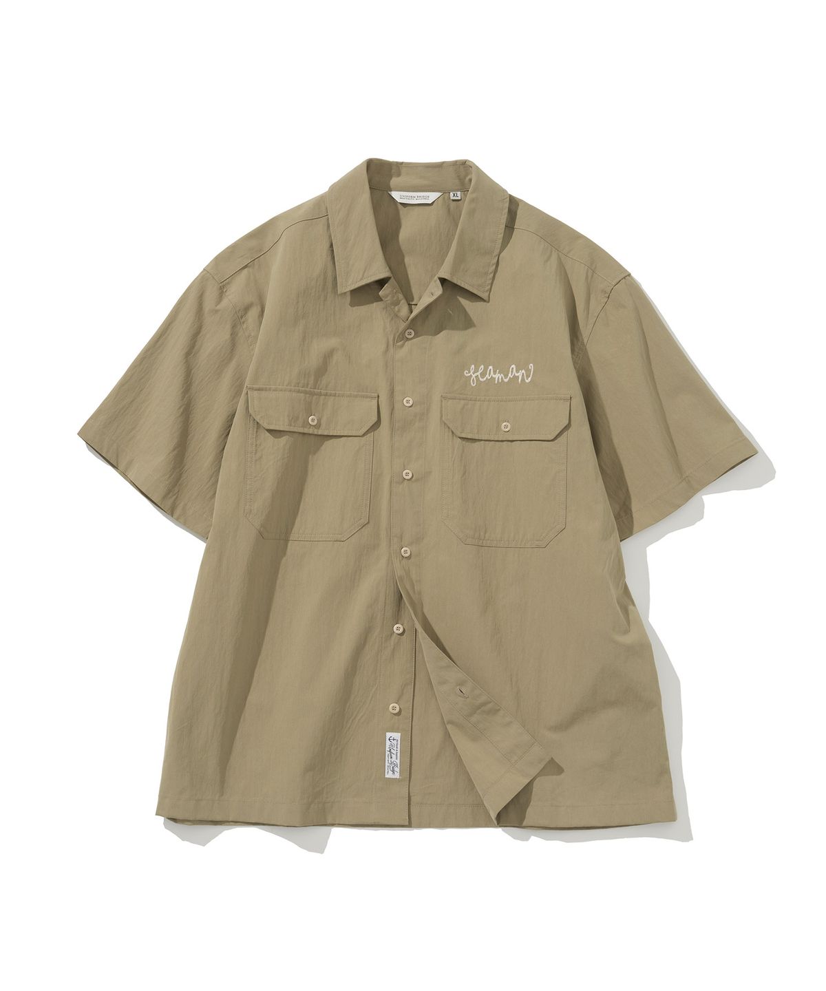 유니폼브릿지(UNIFORM BRIDGE) mil work s/s shirt khakish beige