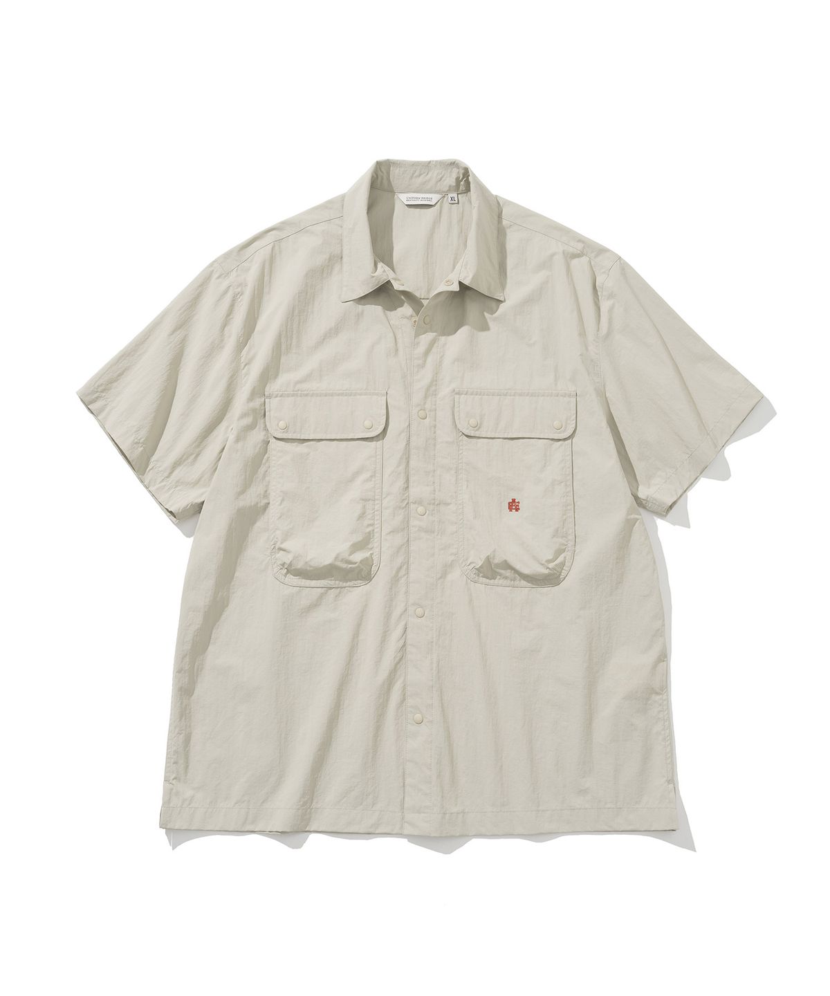 유니폼브릿지(UNIFORM BRIDGE) ae 2 pocket s/s work shirt beige