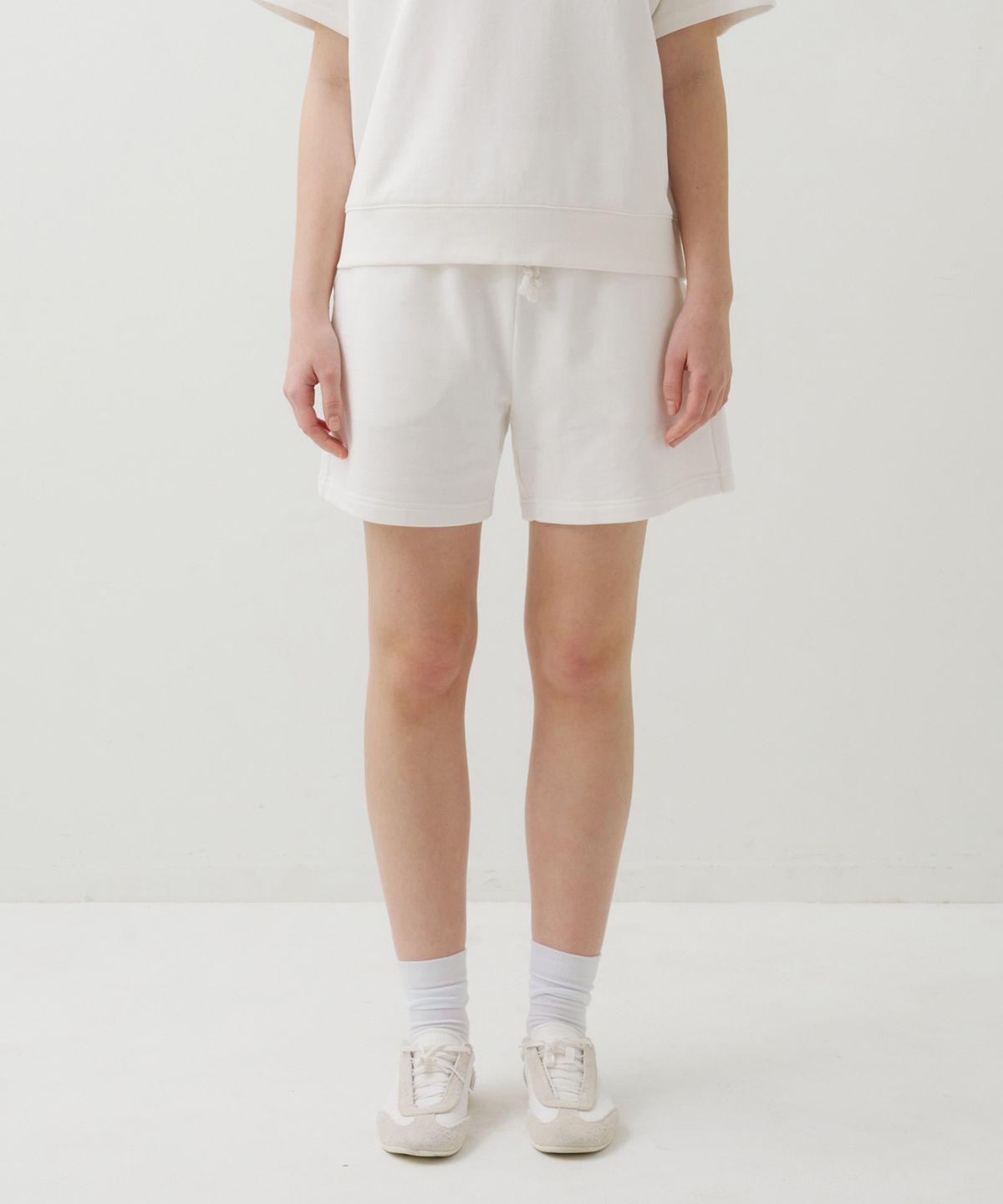 필더스(FIELDERS) SWEAT BANDING SHORTS IVORY