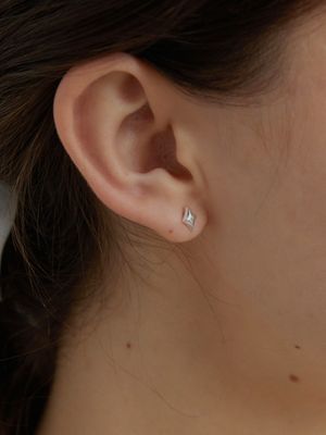 Star Point Silver Earring EG391