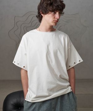 소매 아일렛T (화이트)