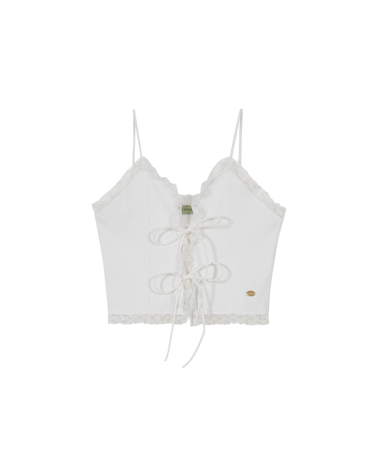 르메메(LEMEME) Lace Bustier White_2color