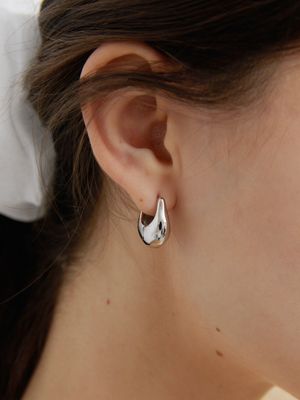 Half Drop Round Earring