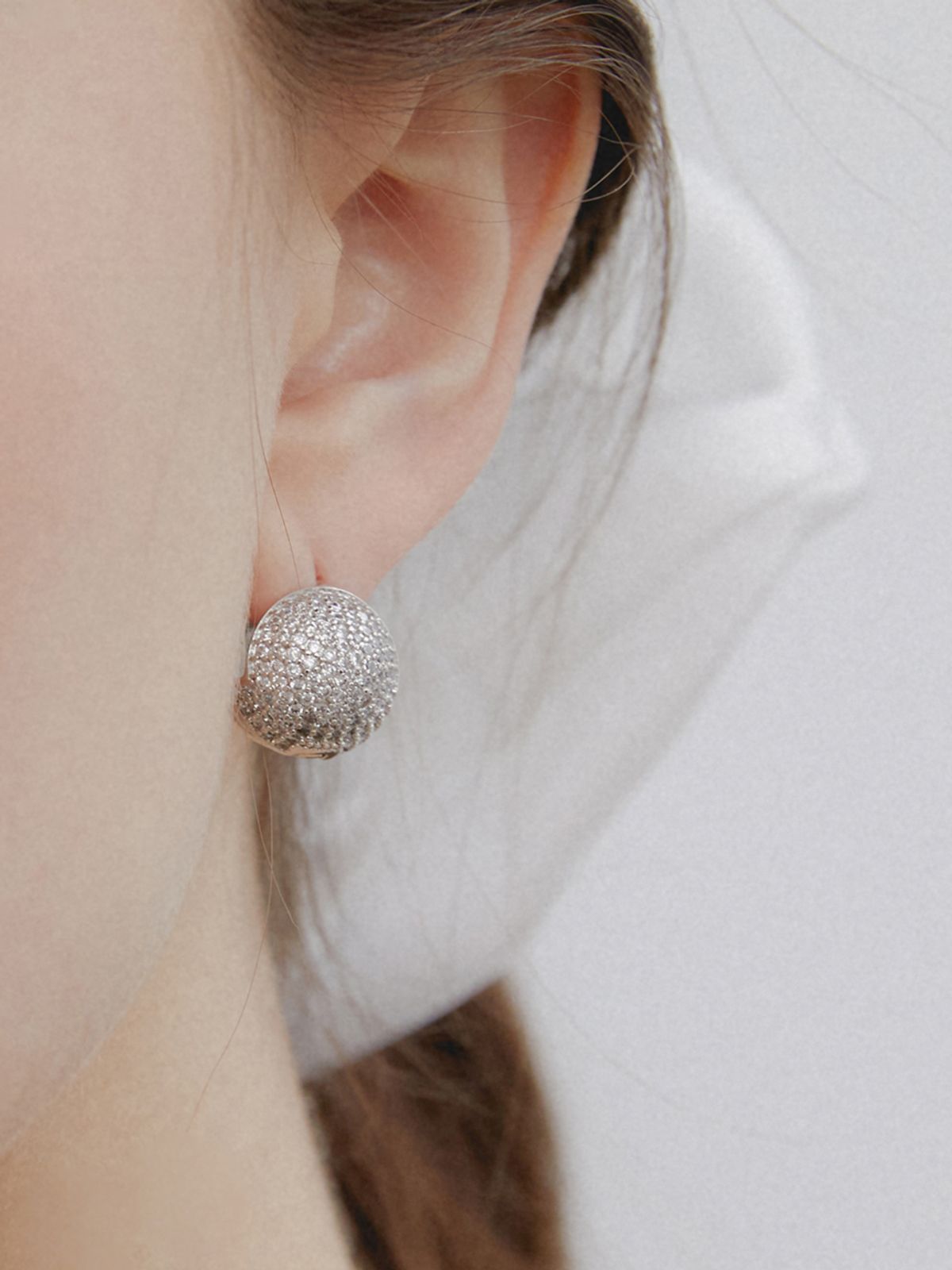 겟미블링(GETMEBLING) Sparkle Cubic Ball Earring