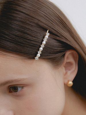 cubic&pearl hair pin