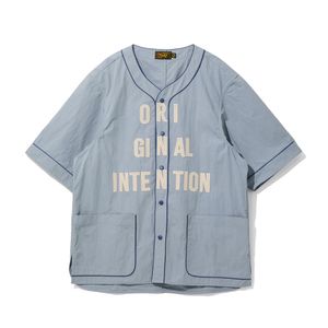 Original Intention Baseball Shirt Blue