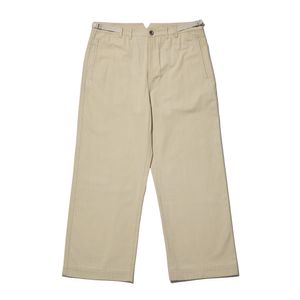 Fishtail Cotton Pants Ivory