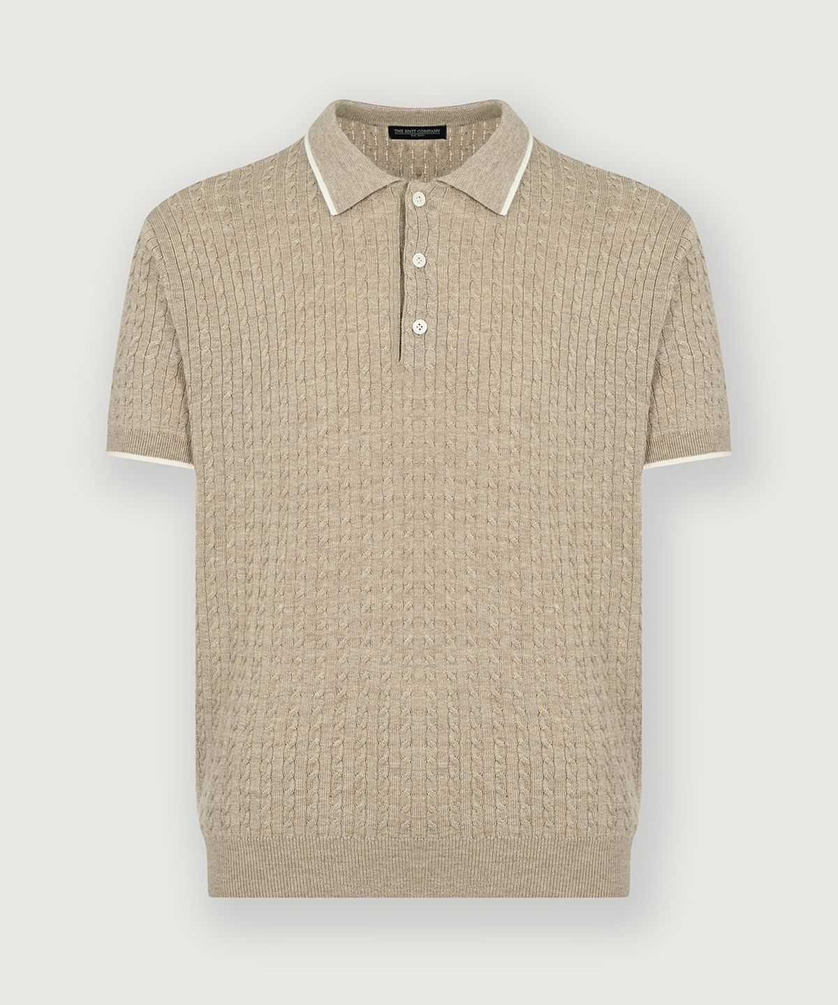 더니트컴퍼니(THEKNITCOMPANY) (M) 울 블렌드 케이블 폴로 니트 3color