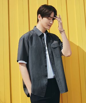 25SS 반팔 셔츠 차콜