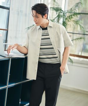 반팔 셔츠 그레이