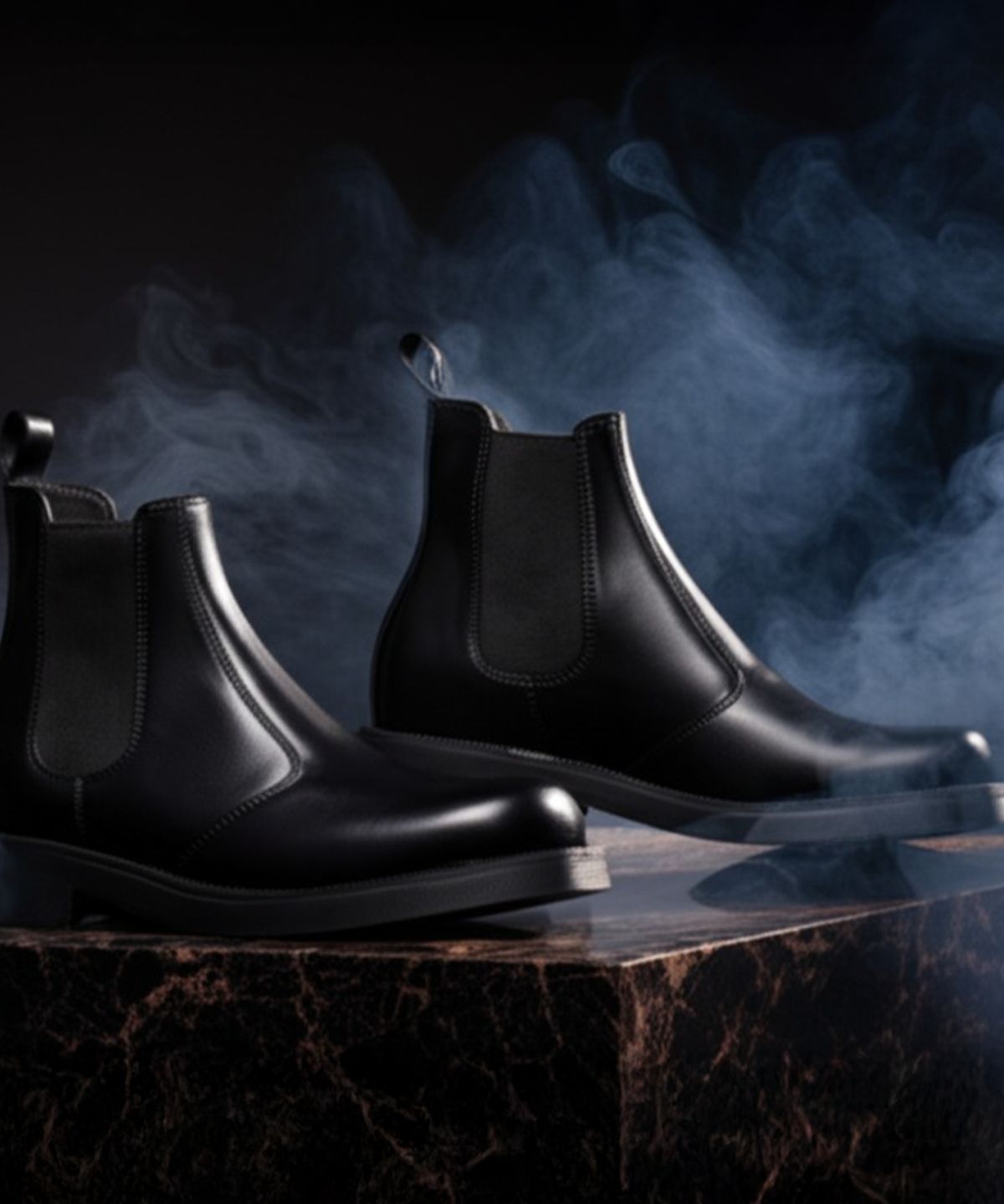 디퍼슈(DIFFERSHOE) 라운드 시크릿 첼시부츠 7CM
