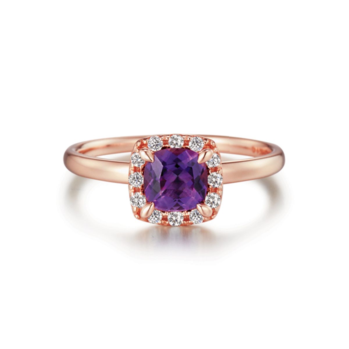 로제도르(ROSEEDOR) 비체스퀘어 자수정 반지_222100014