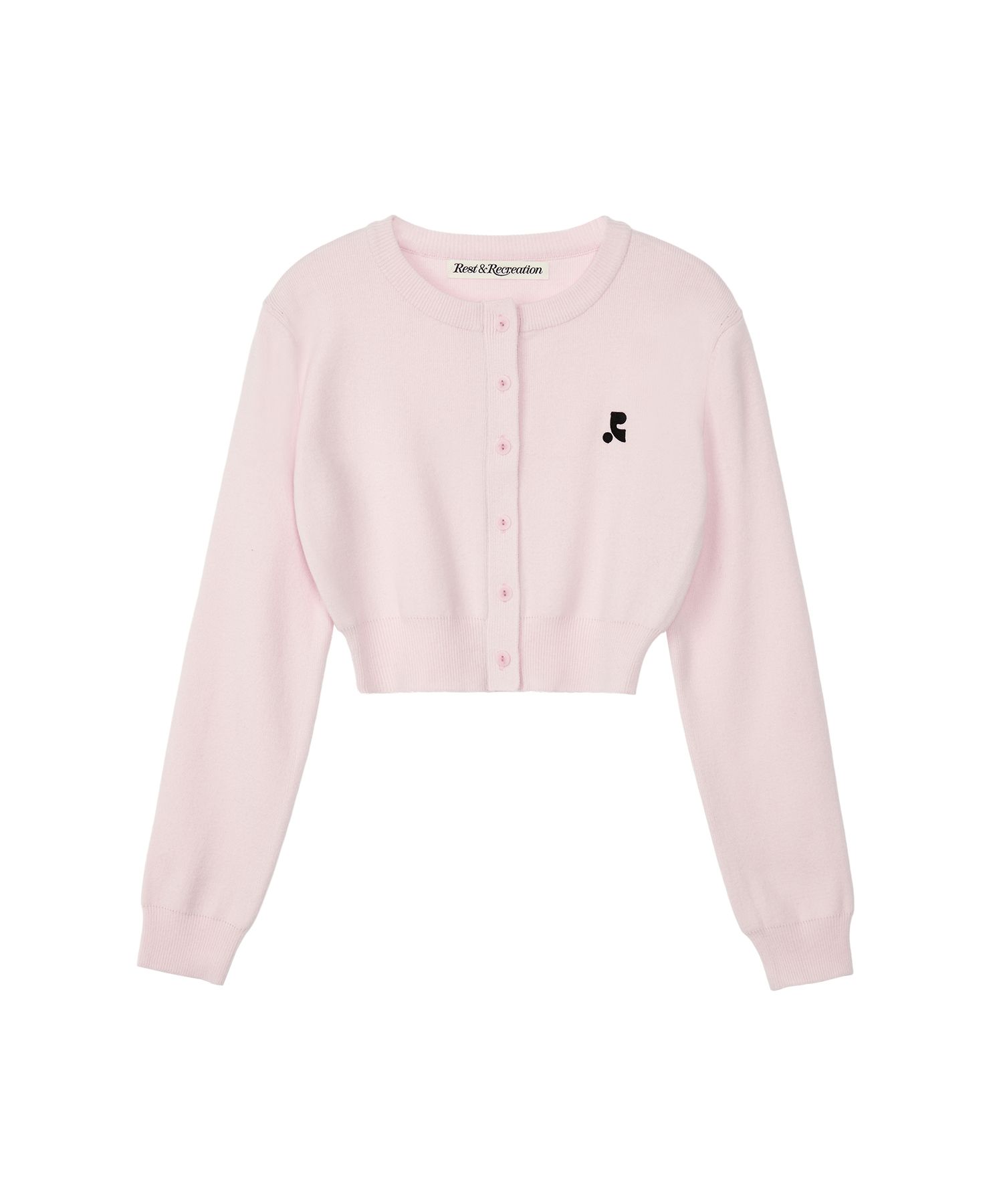 カーディガン Rest & Recreation CROPPED KNIT CARDIGAN MUSINSA | REST&RECREATION RR CROPPED KNIT CARDIGAN - PINK
