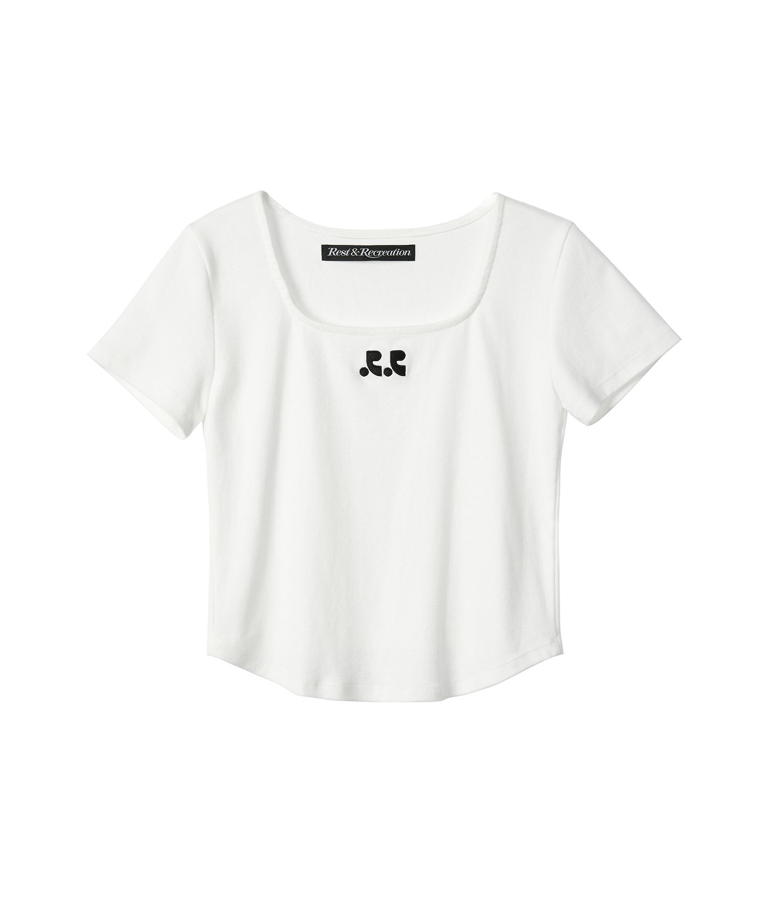 [Rest&Recreation] RR SQUARE NECK TOP ★送料込★ MUSINSA公式 | REST&RECREATION RR SQUARE NECK TOP - WHITE