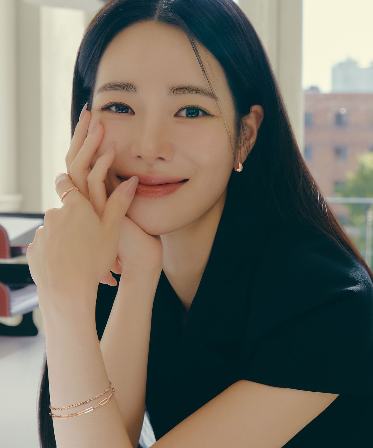 로제도르(ROSEEDOR) 르본디로제 원터치 귀고리(PG)_282300040