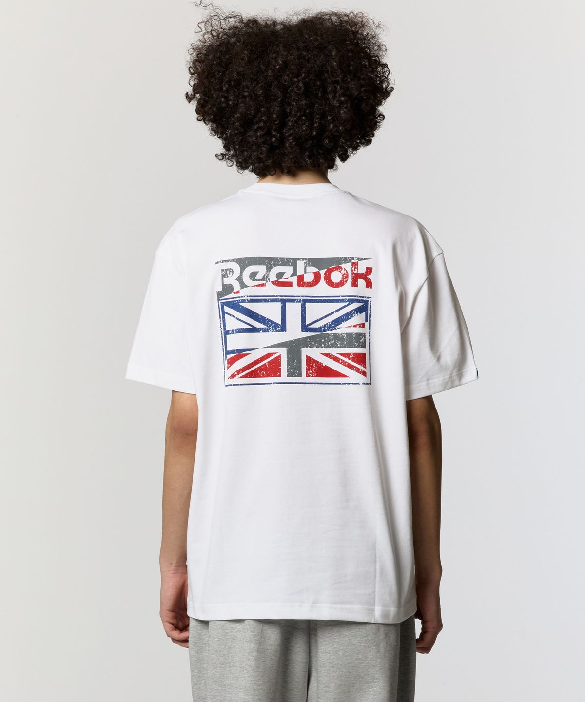 리복(REEBOK) 크랙 유니언잭 티셔츠 - 화이트