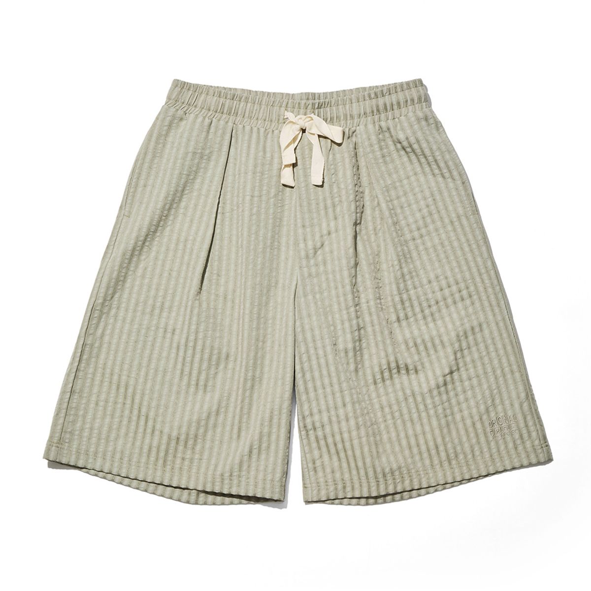 오가프(OGARP) Stripe Bermuda Half pants Khaki