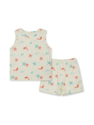 공용) 유아 뱀부 민소매 라운지 셋업_MKF2UI3303