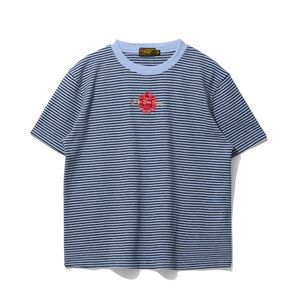 Stripe Eagle Patch Tee Blue