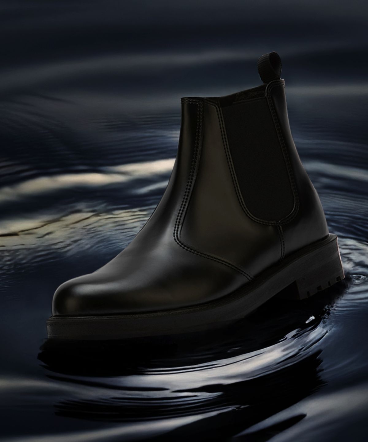 디퍼슈(DIFFERSHOE) 소가죽 시크릿 첼시부츠 7CM