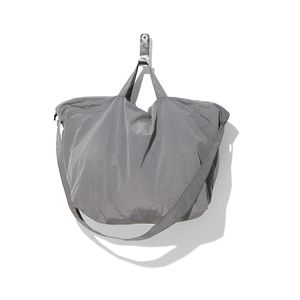 Packable Nylon Big Keyring Bag Gray