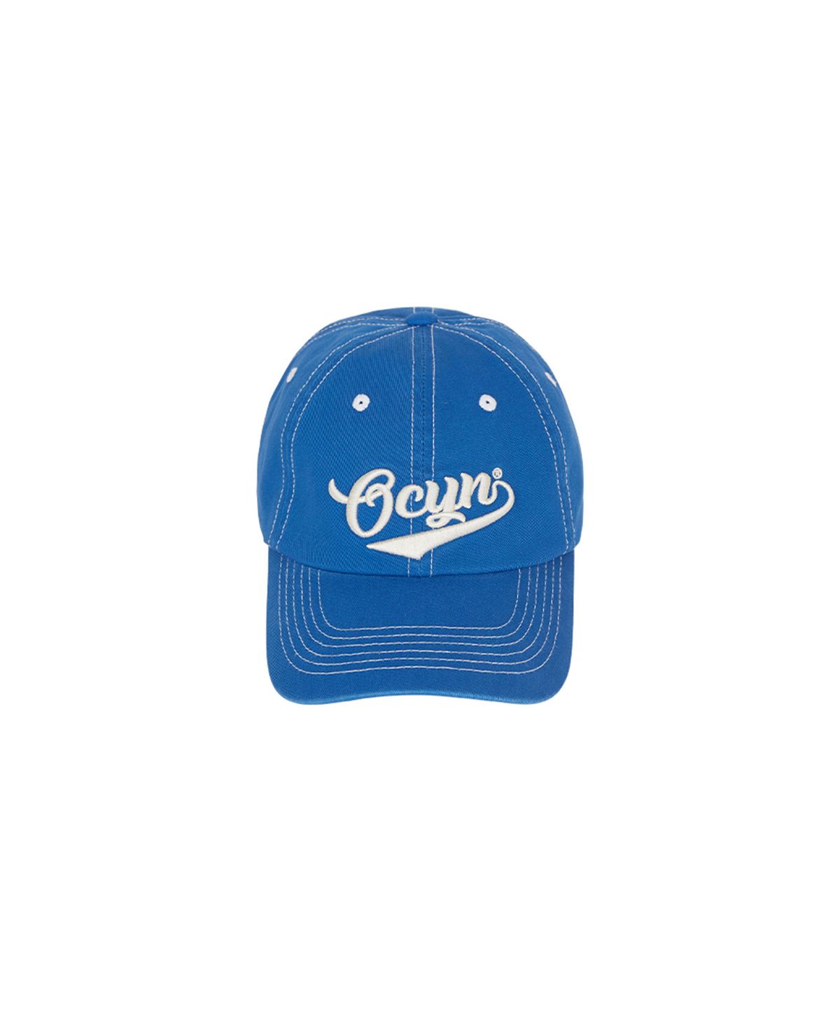오브콜스와이낫(OFCOURSEWHYNOT) Bad hair good mood ball cap_Blue