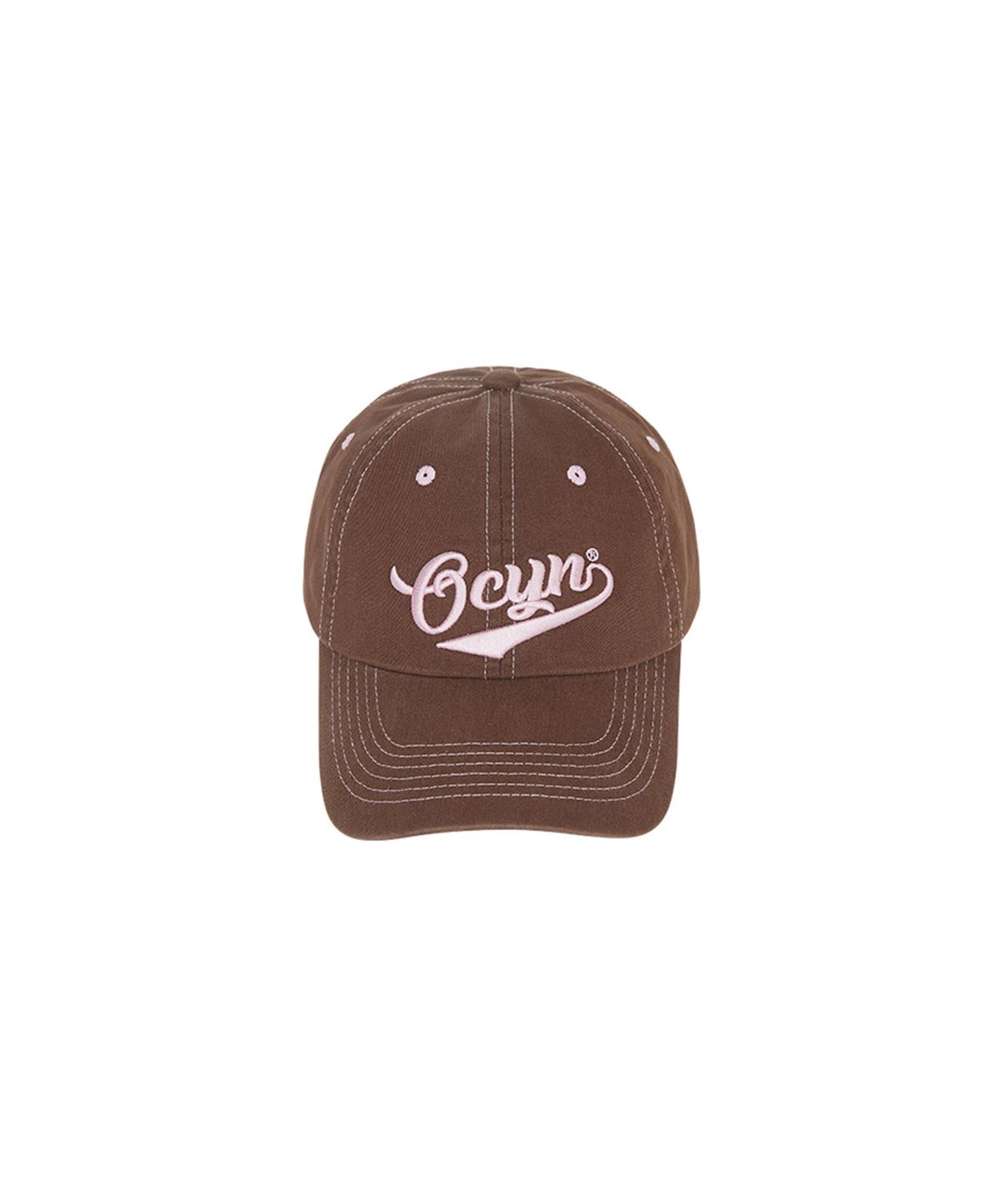 오브콜스와이낫(OFCOURSEWHYNOT) Bad hair good mood ball cap_Brown