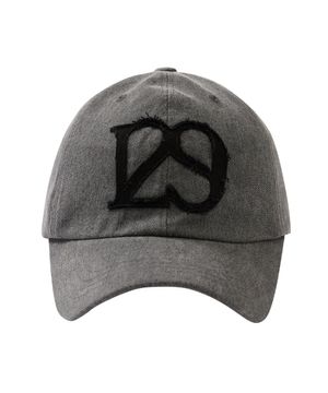 129 아플리케 볼 캡 딥차콜