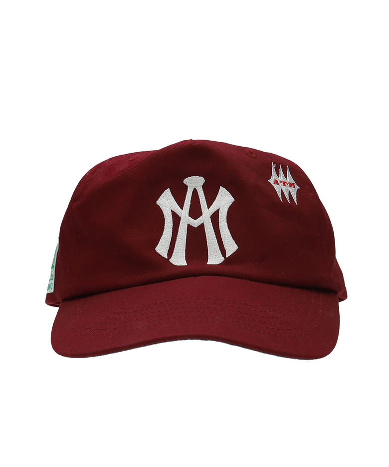 ATM LOGO BALL CAP [BURGUNDY]