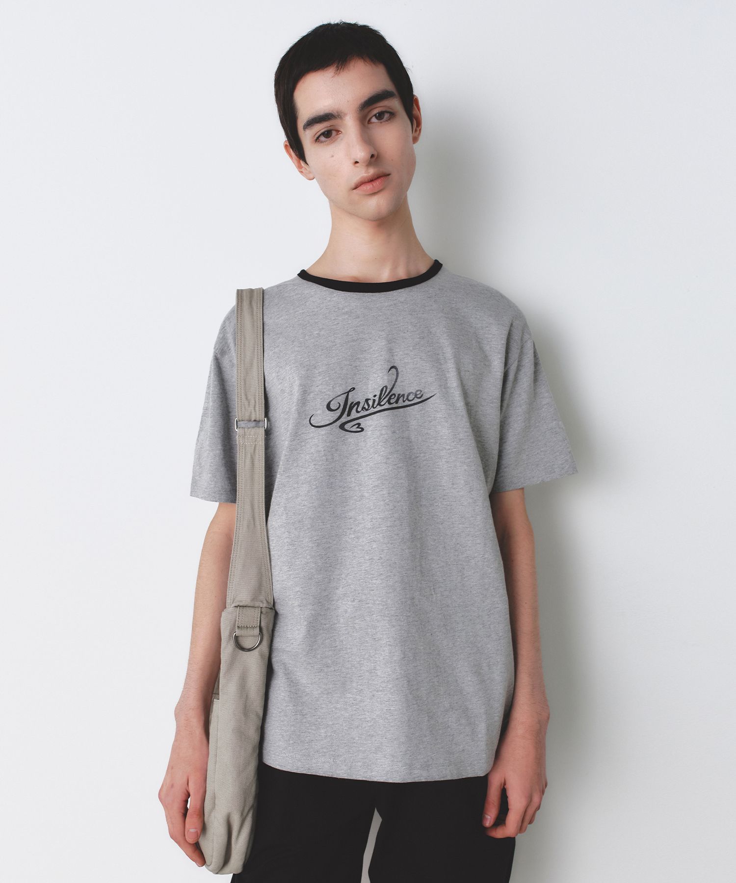 [INSILENCE] Ringer Logo T-Shirt /追跡付 MUSINSA | INSILENCE Ringer Logo T-Shirt MELANGE GREY