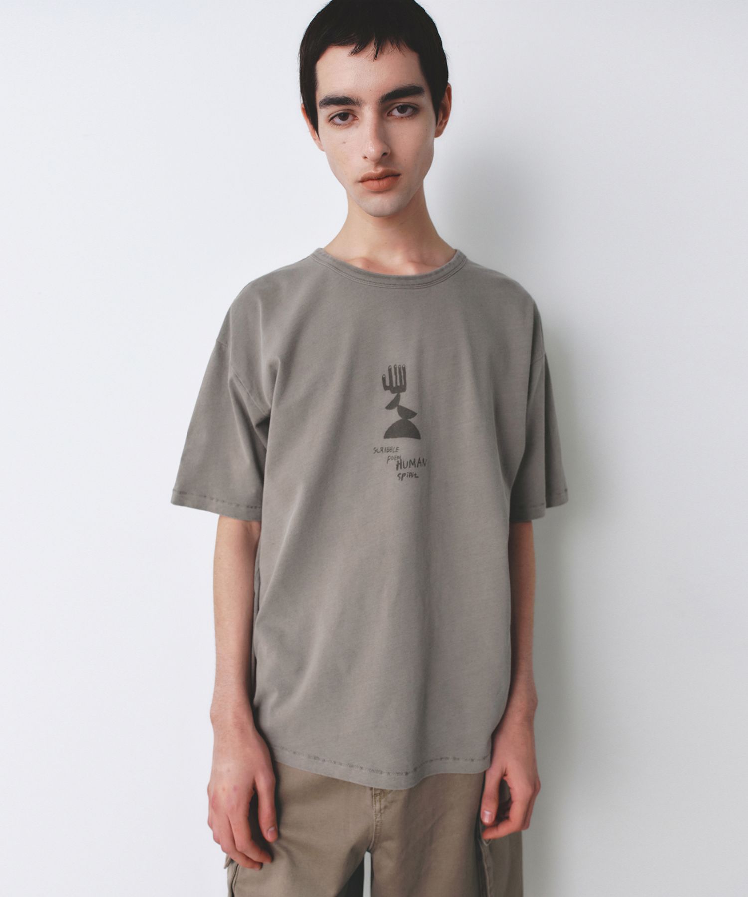 [INSILENCE] Faded Graphic T-Shirt /追跡付 MUSINSA公式 | INSILENCE FADED GRAPHIC T-SHIRT BEIGE