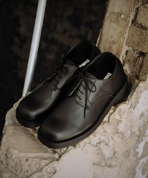 702 샤프 더비슈즈 7CM 매트 블랙 [무광]