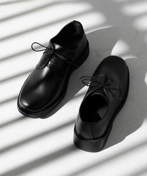 701 샤프 더비슈즈 7CM 글로시 블랙 [유광]